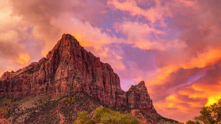 Zion National Park Sunet